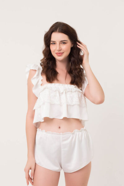 Lace PJ Set (White)