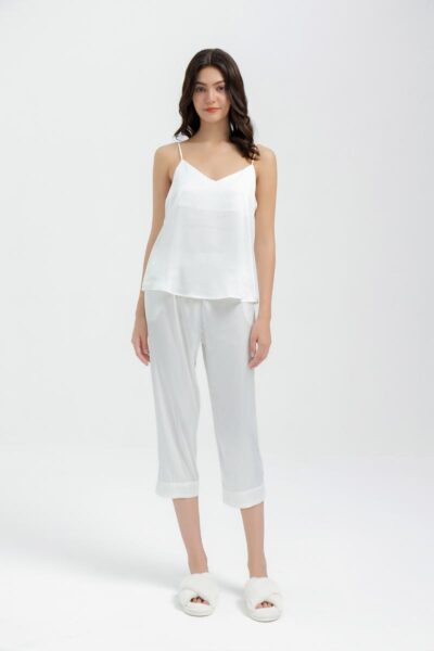 White Cami Top and Pants set