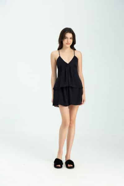 Silk Dress Black