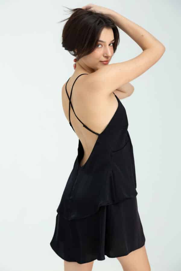 Silk Dress Black