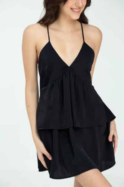 Silk Dress Black